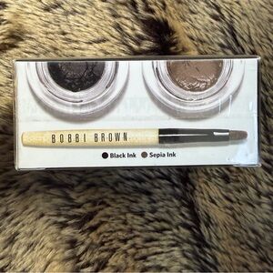 NEW Bobbi Brown Gel Eyeliner Duo Set - Black Ink & Sepia Ink